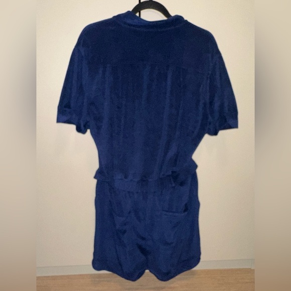 NWOT Greyson Phoenix Navy Blue Romper Size Medium - Picture 7 of 7